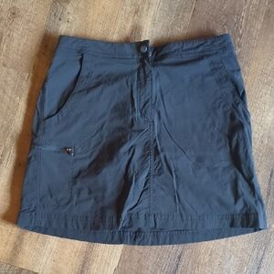 L.L. Bean Black Skort with Zippered Pockets
